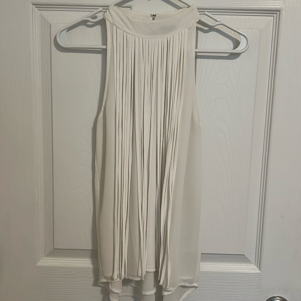naked zebra white fringe top